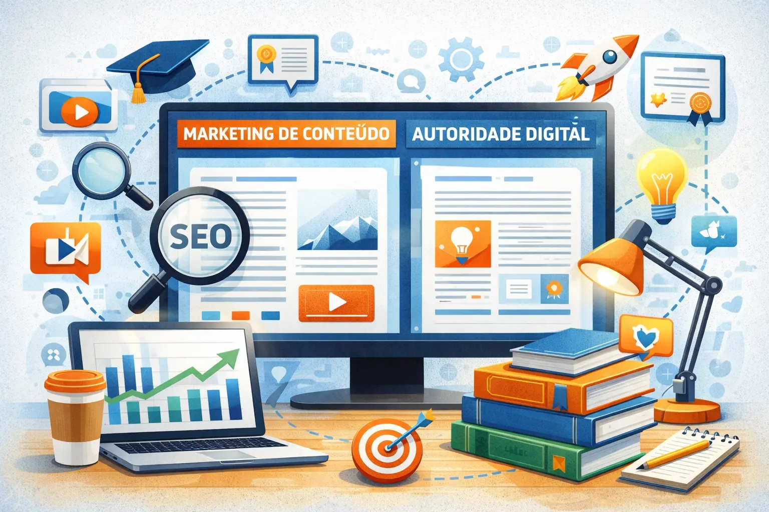 Imagem ilustrativa do artigo: Presença Digital Forte: Como Sua Empresa Conquista Autoridade, Clientes e Resultados Online